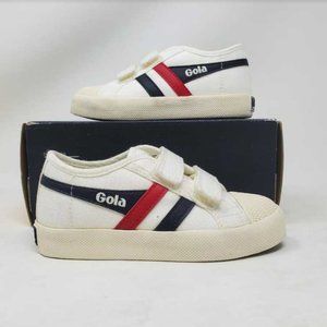 NEW KIDS 9 1 GOLA x CREWCUTS FOR J CREW WHITE COASTERS SHOES TRAINERS